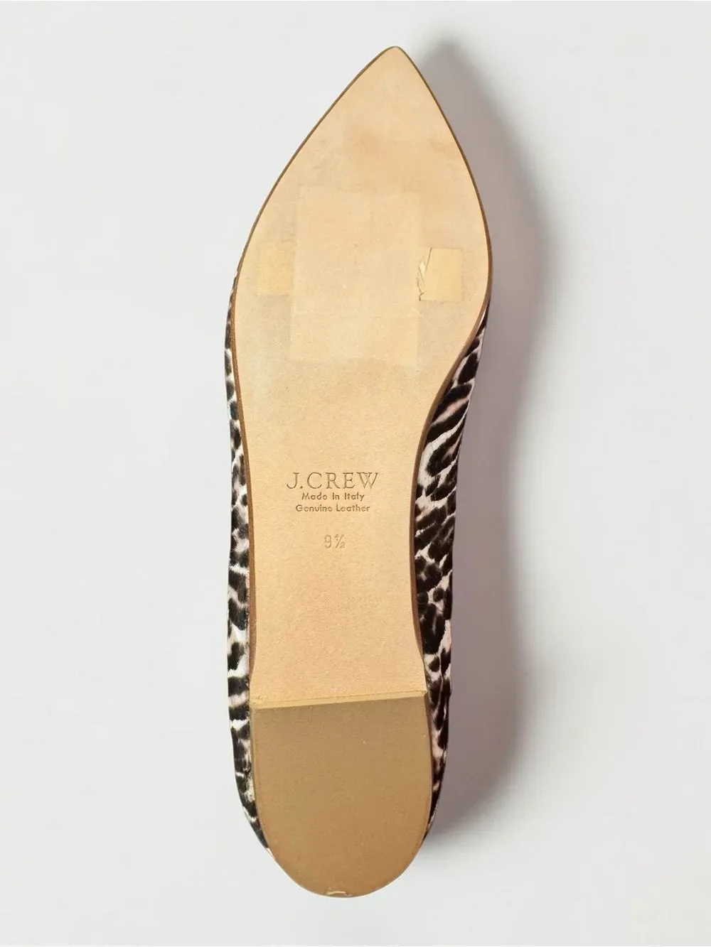 J. Crew Viv Calf Hair Flats Leopard Cheetah 9.5 NWT